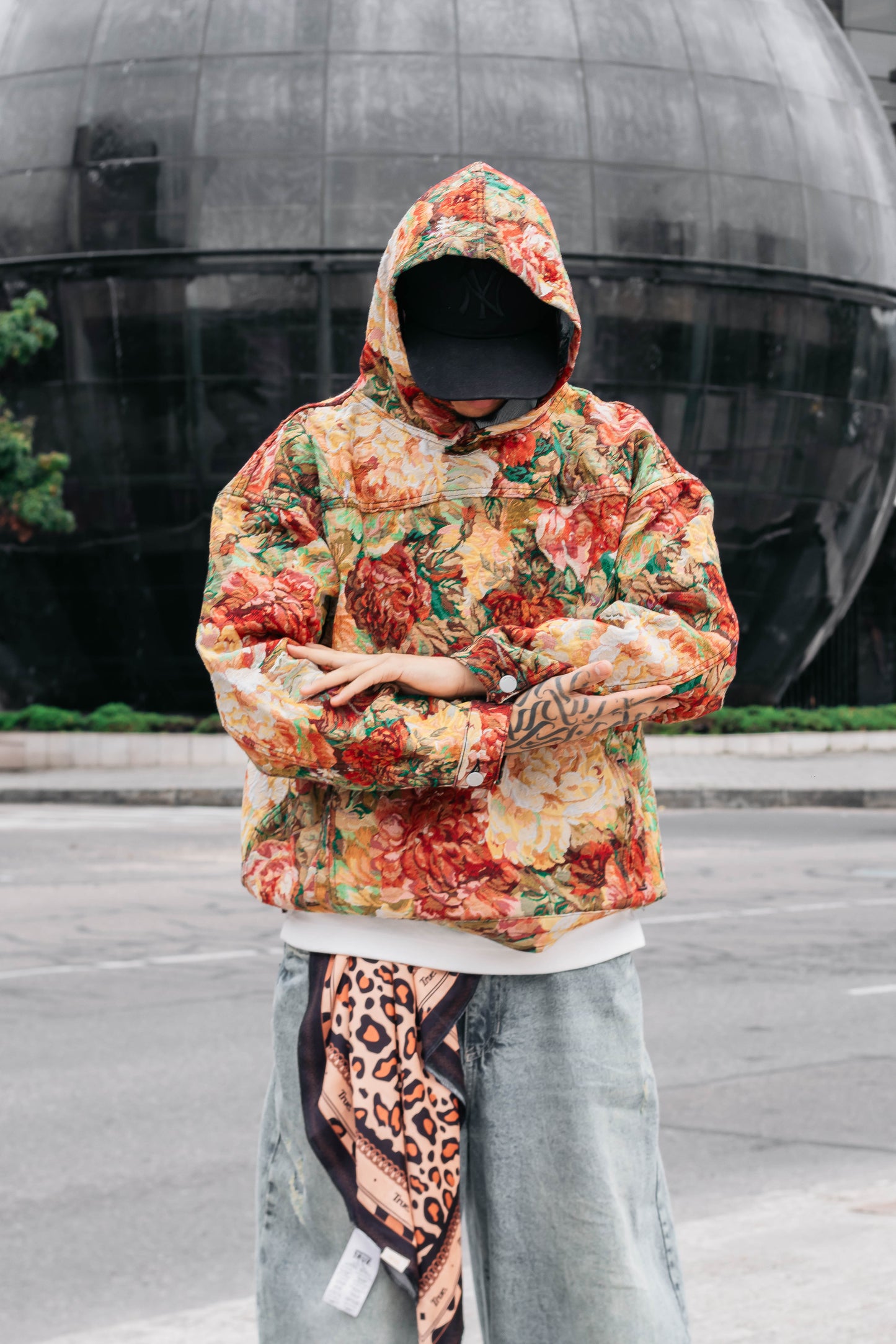 Hoodie yacal rosas