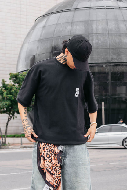 Camiseta oversize básica negra