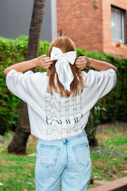 Camiseta oversize básica blanca