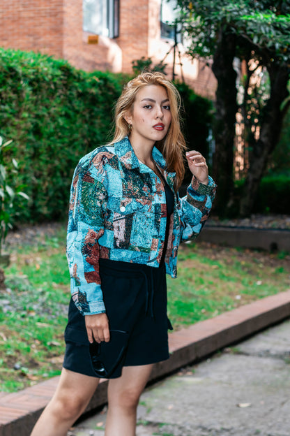 Chaqueta yakal van Gogh mujer