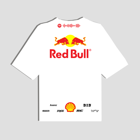 Camiseta oversize redbull blanca