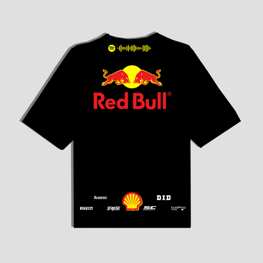 Camiseta oversize redbull negra